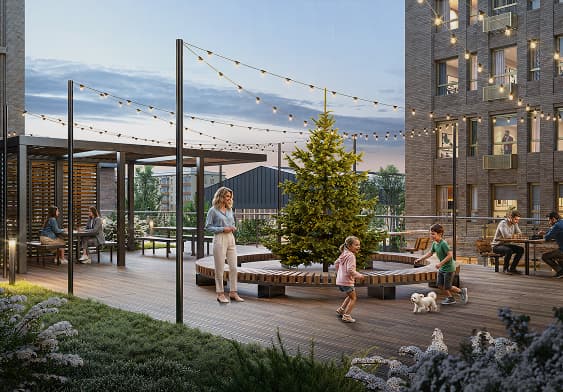 Парки и скверы  в окружении