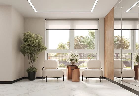 Комфортные входные группы с зоной ожидания