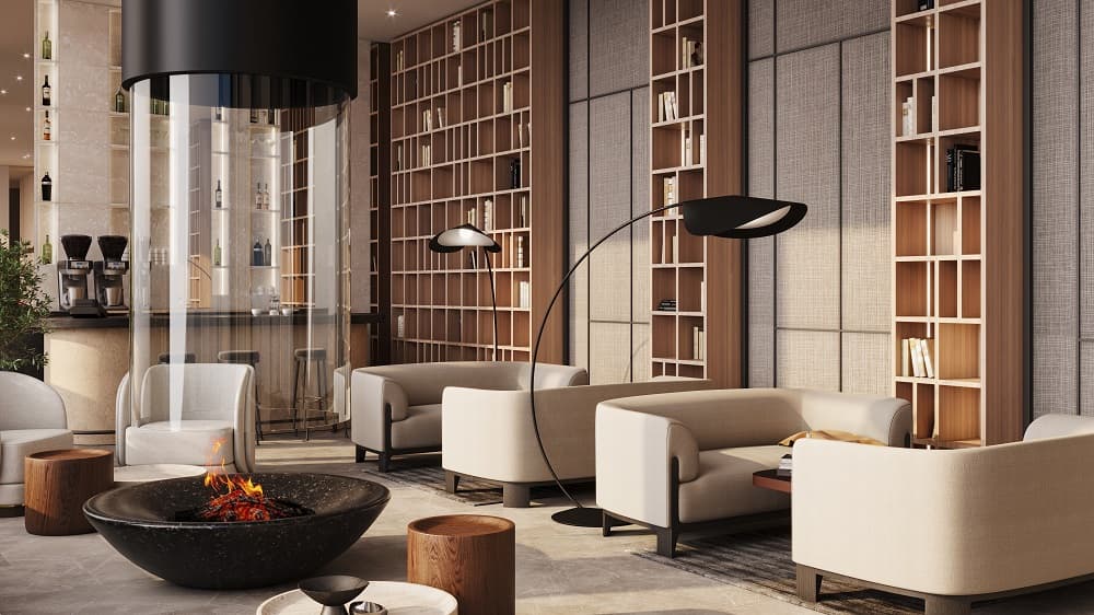 Центральное лобби и клуб резидентов