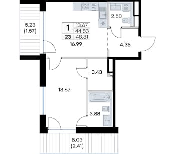 С мастер-спальней