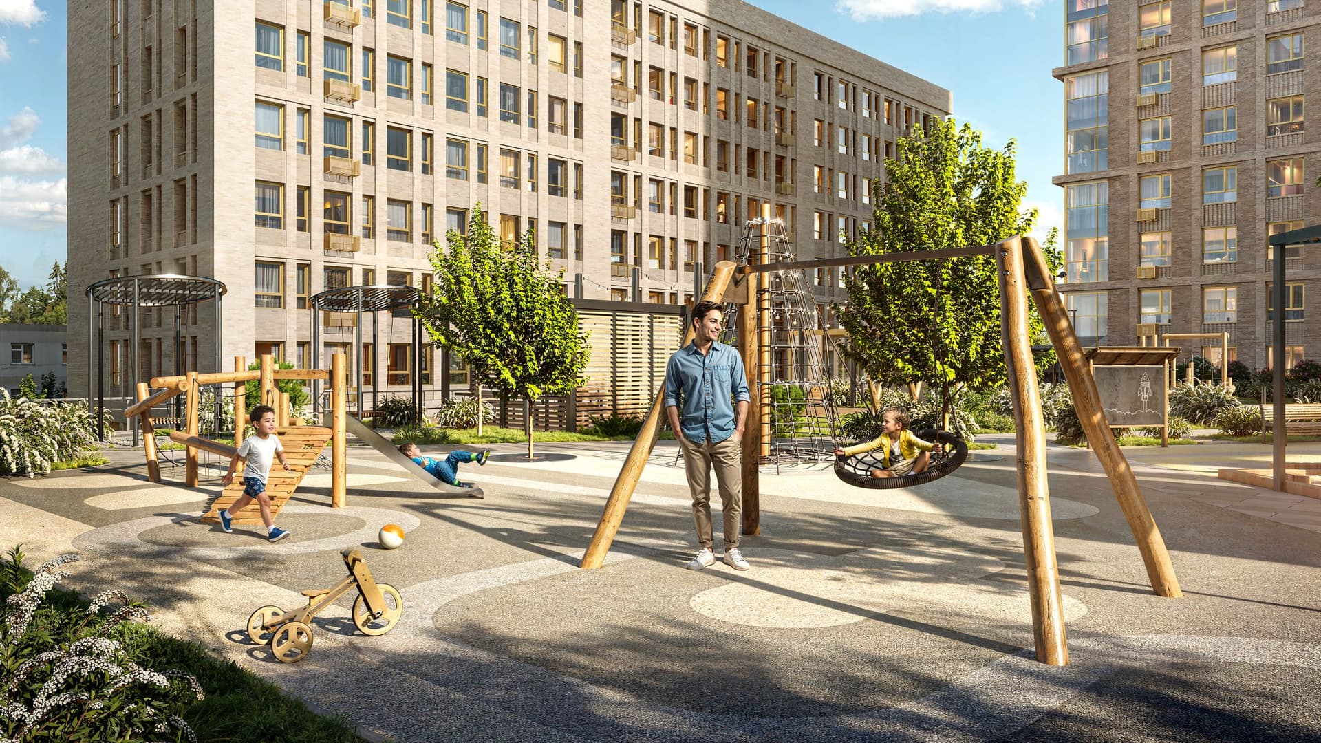 Детские площадки для активного развития