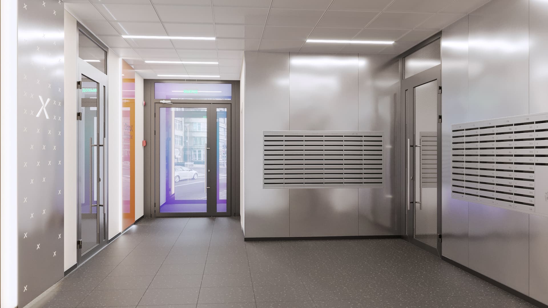 Остекленные входные зоны на уровне земли