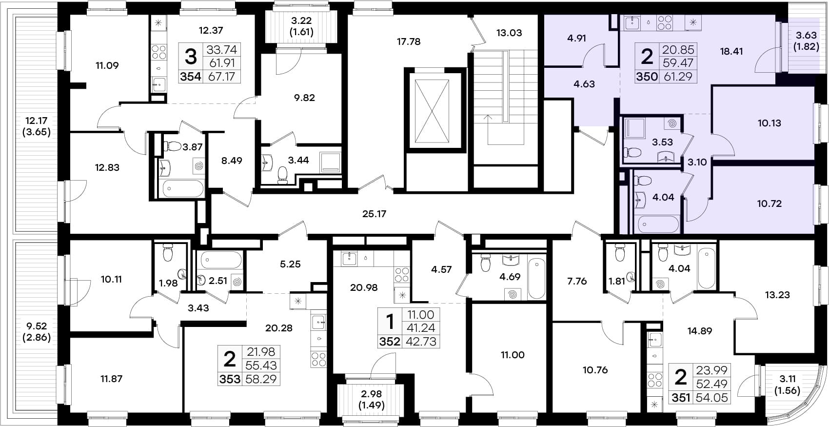 Расположение на этаже