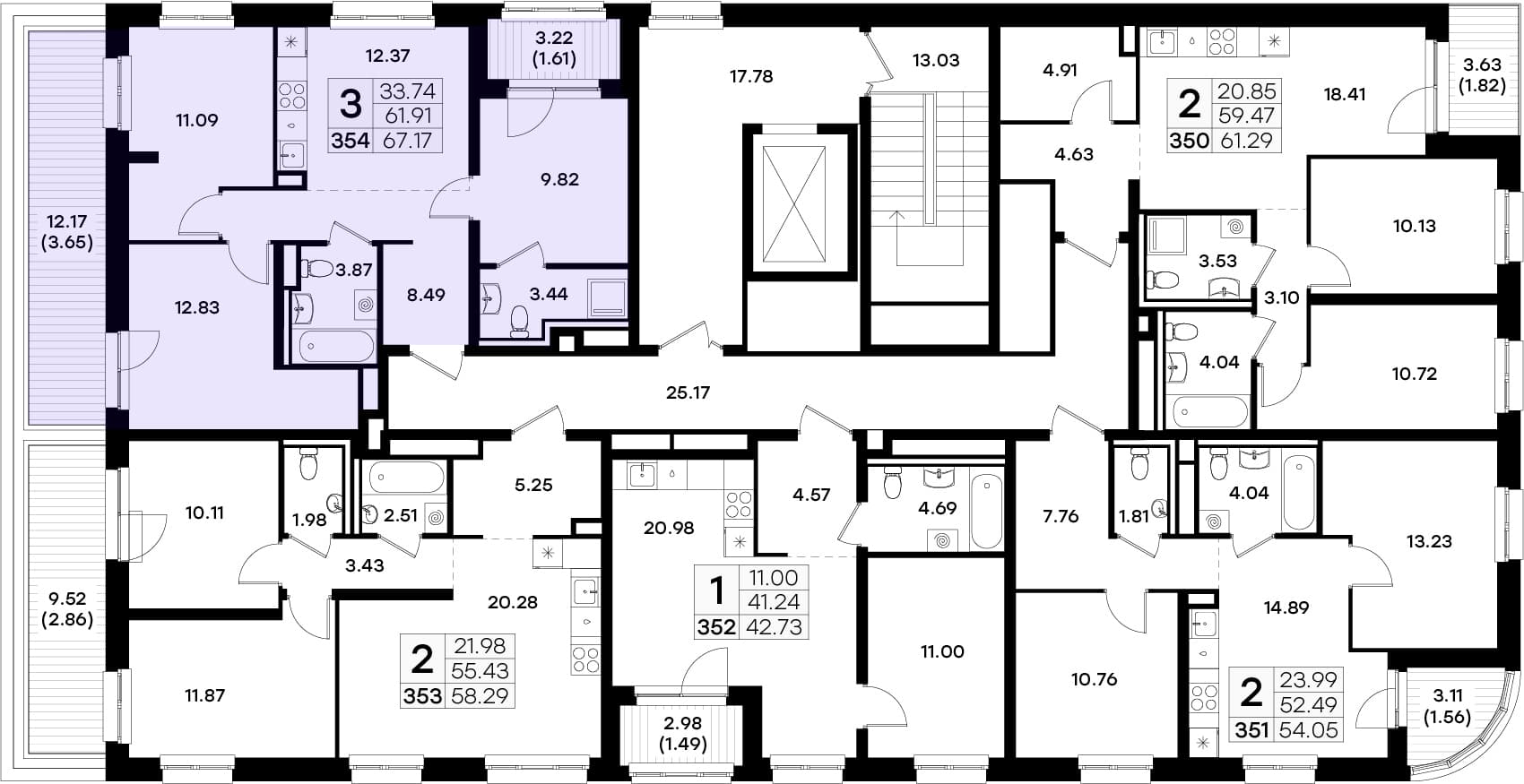 Расположение на этаже