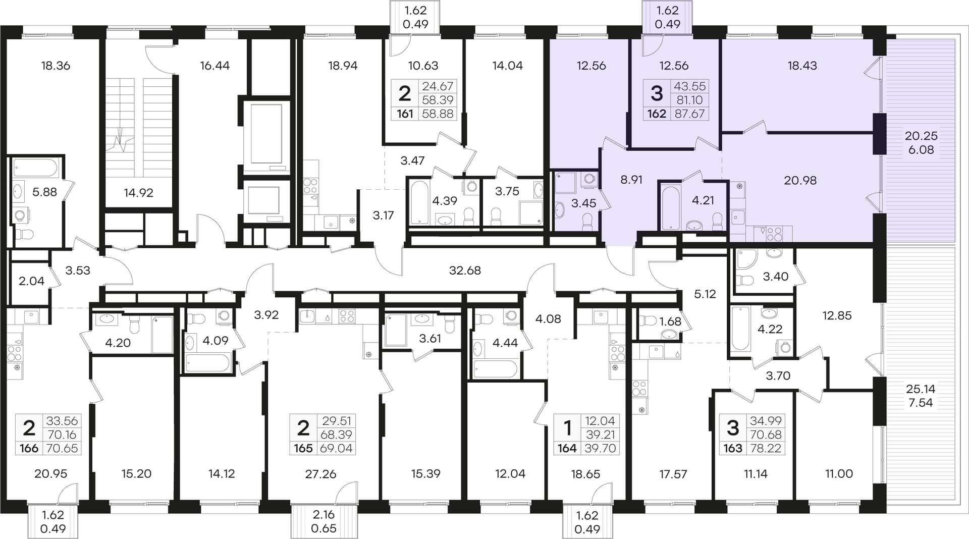 Расположение на этаже