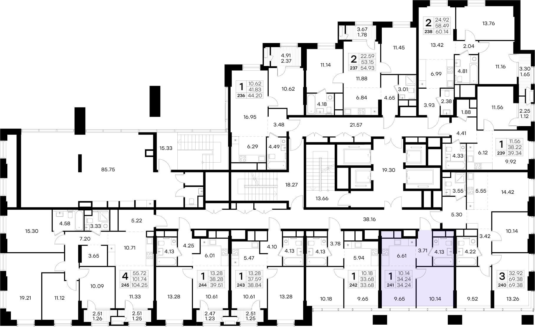 Расположение на этаже