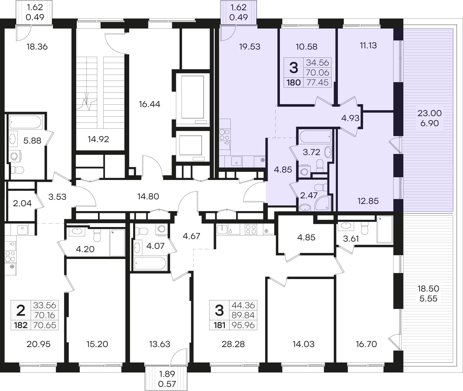 Расположение на этаже