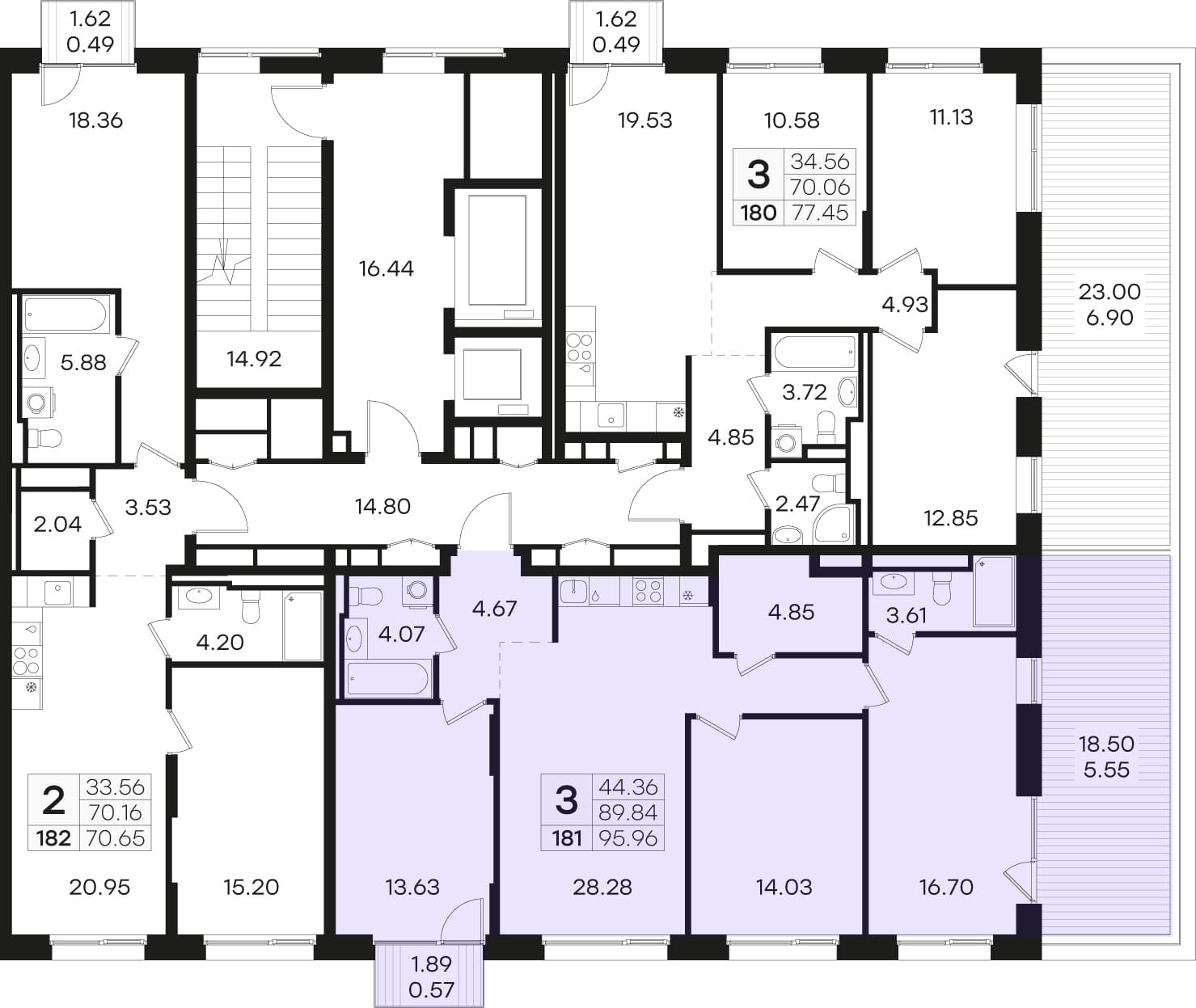 Расположение на этаже