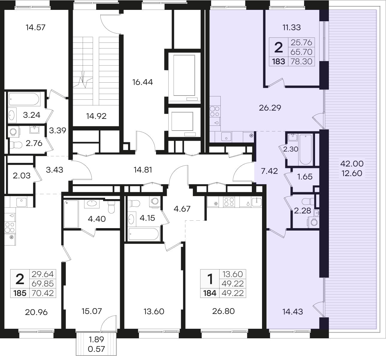 Расположение на этаже