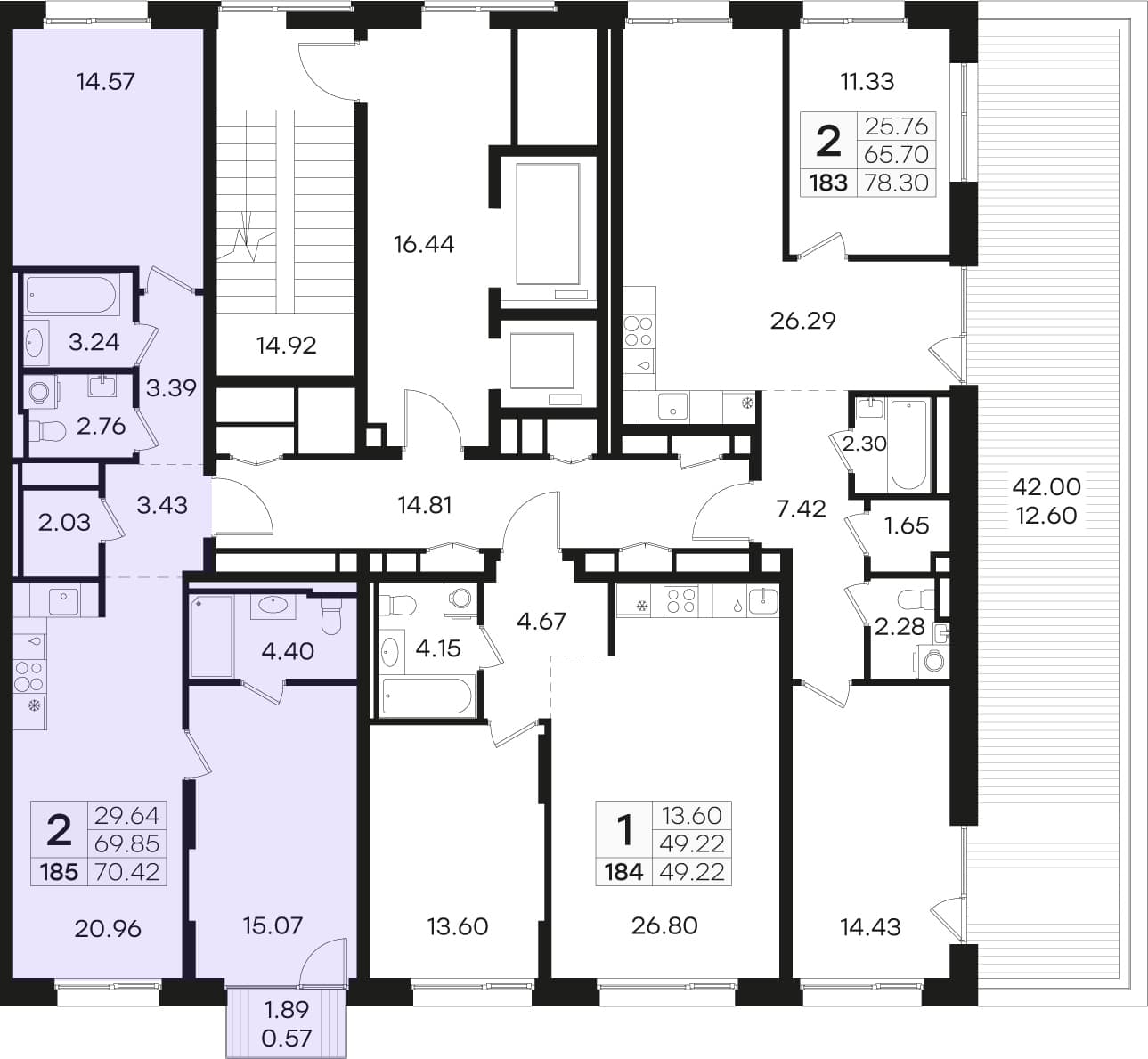 Расположение на этаже