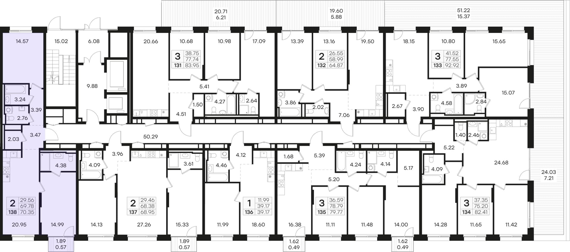 Расположение на этаже