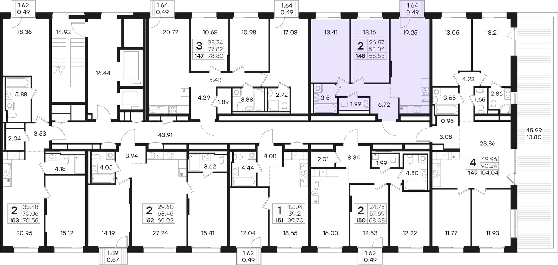 Расположение на этаже