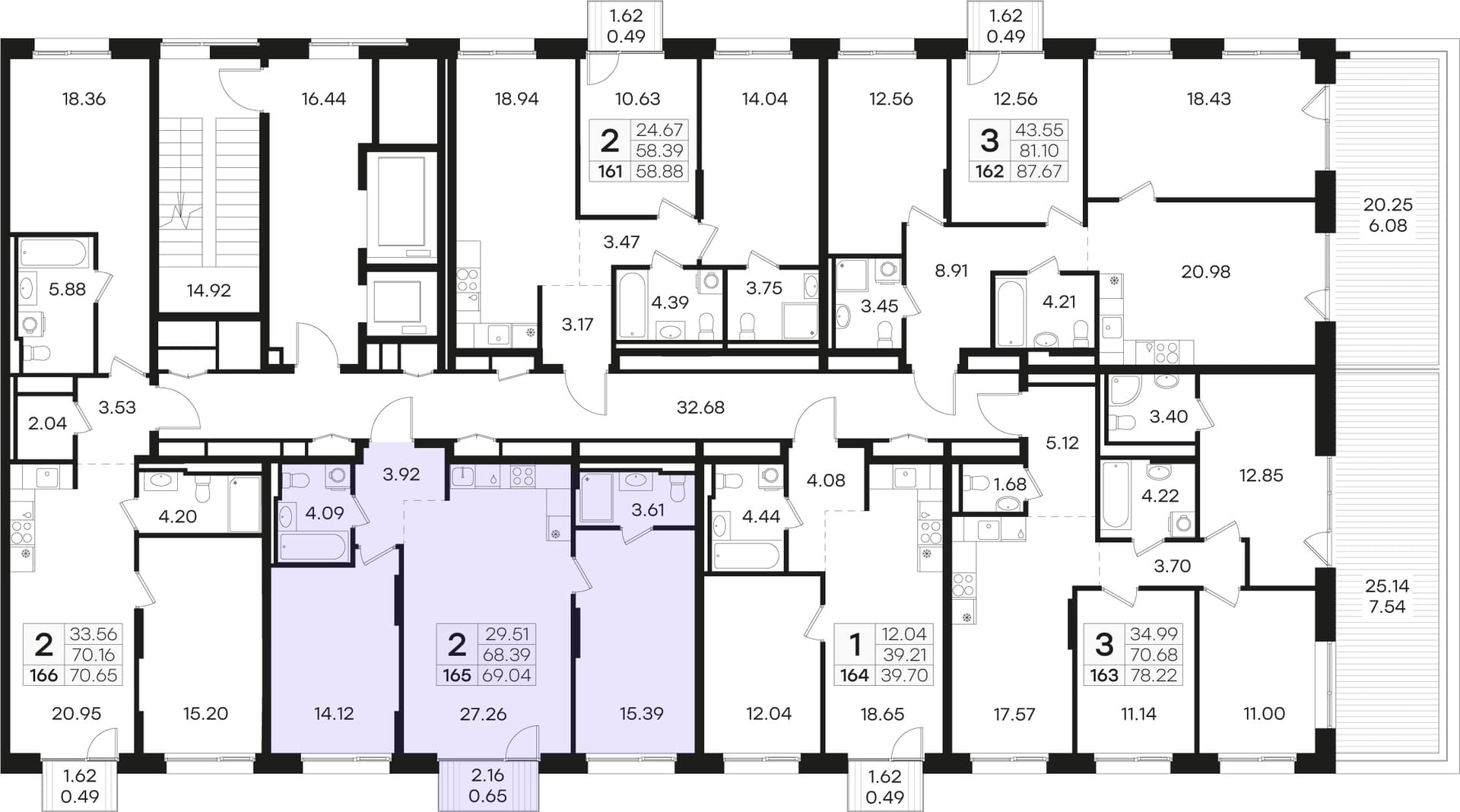 Расположение на этаже