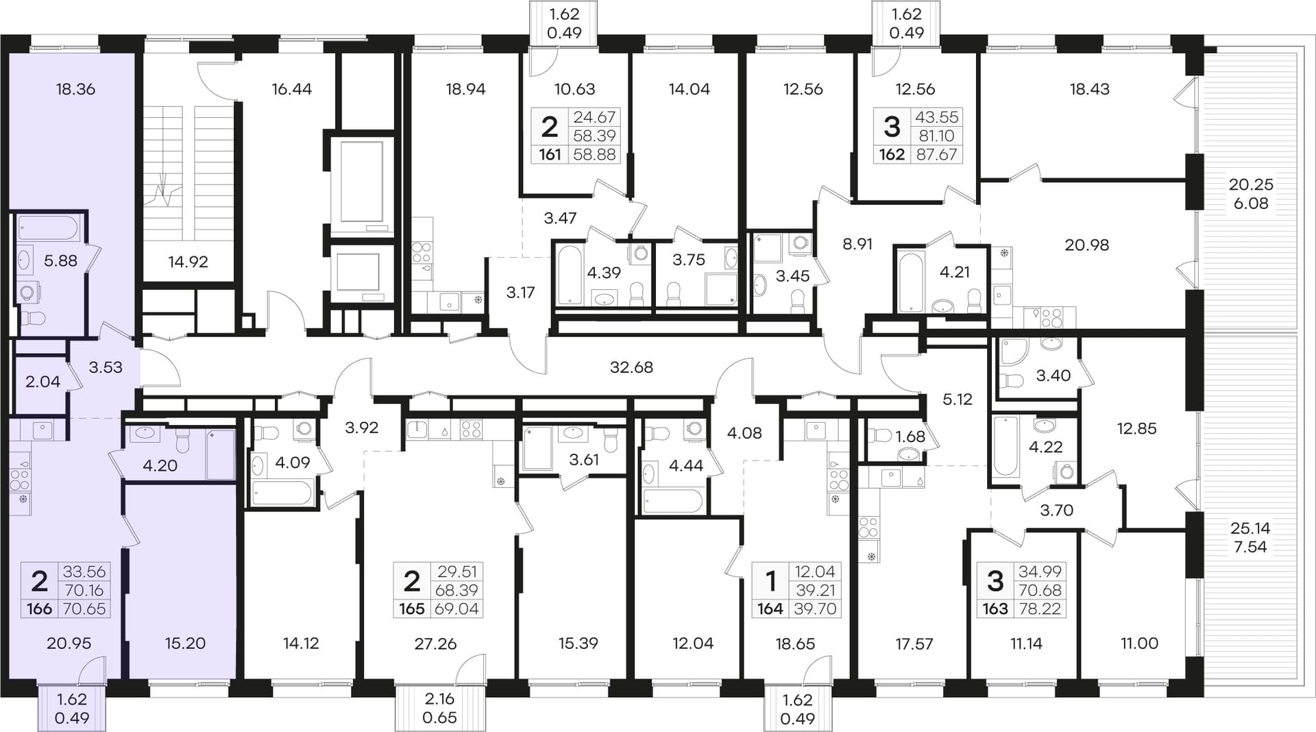 Расположение на этаже